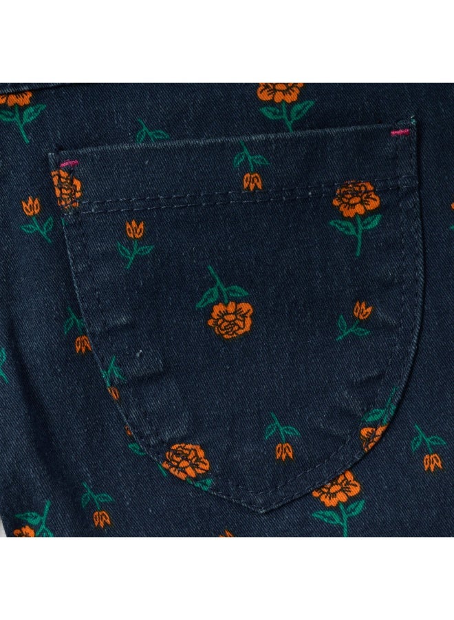 MARWAN Girls All Over Print Twill Long Pants with Elastic Waist and Drawstring - Image 5